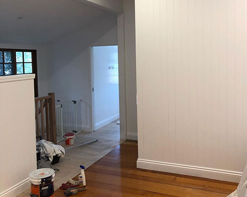 freshly painted walls inside Brisbane home